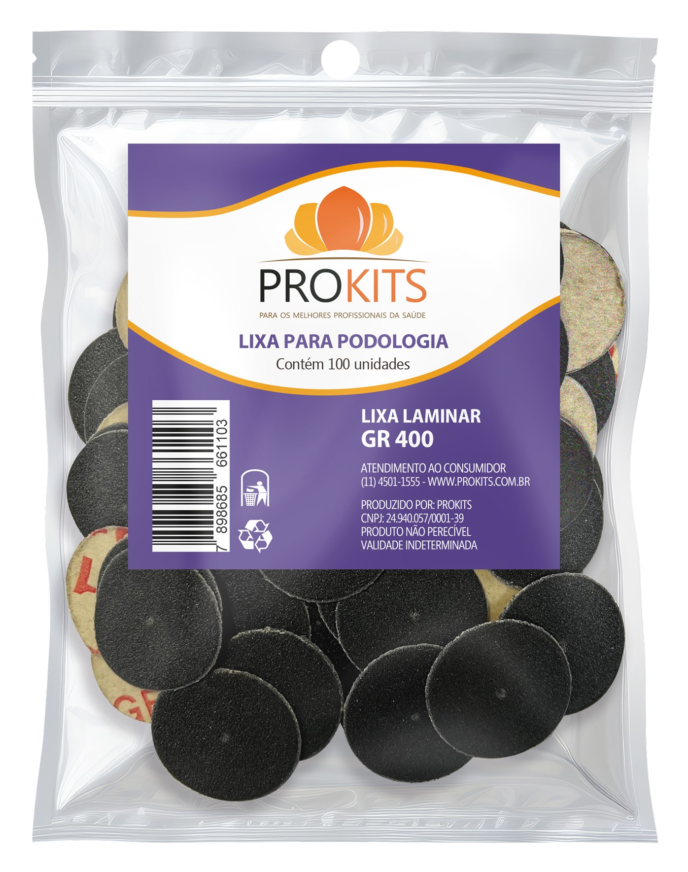 Lixa Laminar Prokits - GR400 - 100 unidades
