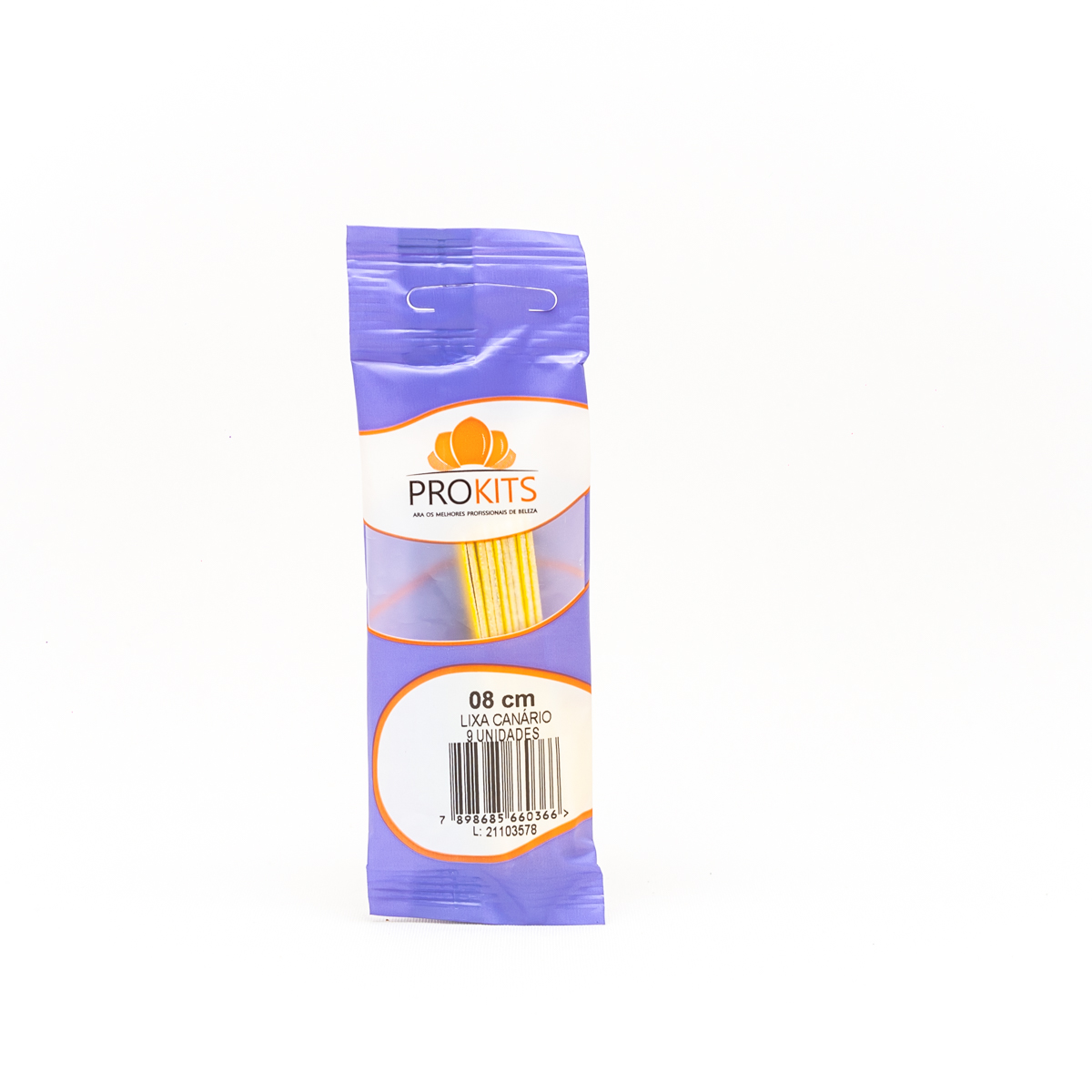 Lixa Canário 8cm Prokits - 9 unidades