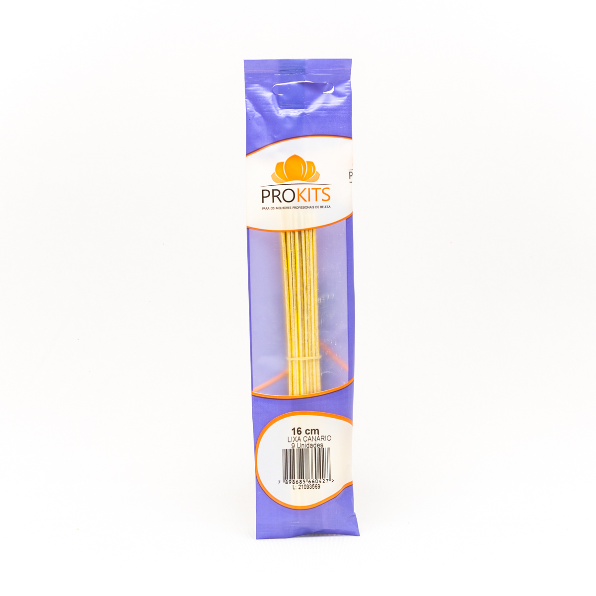 Lixa Canário 16cm Prokits - 9 unidades