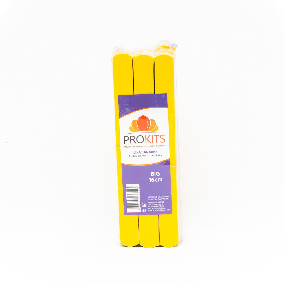 Lixa BIG Canário 16cm Prokits - 72 unidades