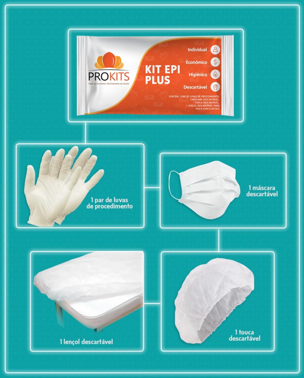 KIT EPI PLUS TAMANHO P PROKITS